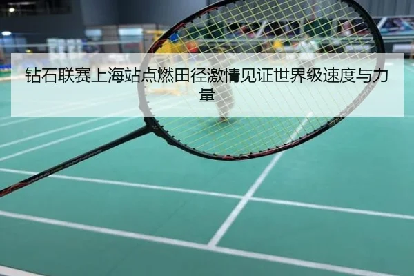 钻石联赛上海站点燃田径激情见证世界级速度与力量